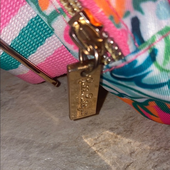Lilly Pulitzer Pink and Green Floral Bag - Picture 3 of 12